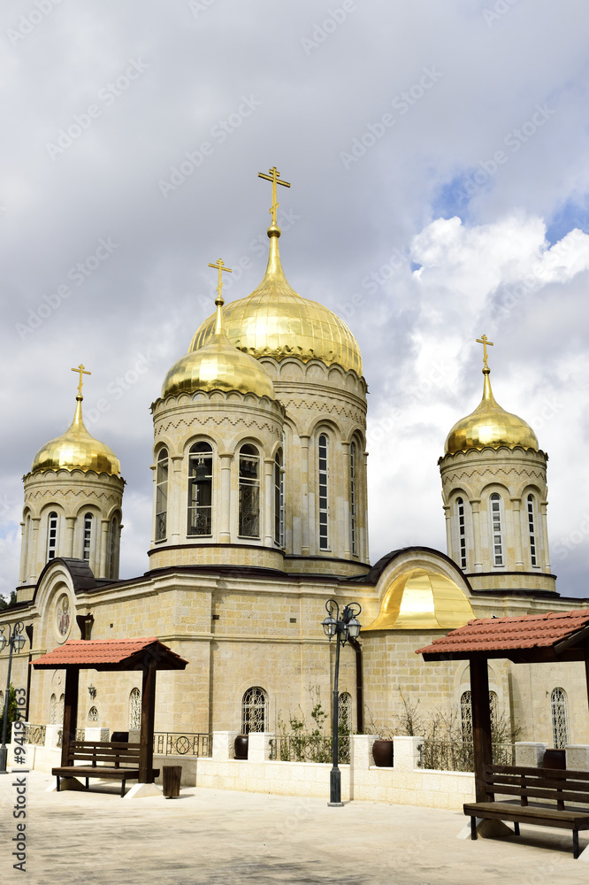 Obraz premium Russian orthodox cathedral, Jerusalem