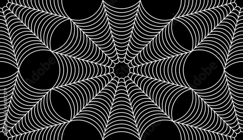Vector modern seamless geometry pattern spider web halloween, black and white abstract geometric background, trendy print, monochrome retro texture, hipster fashion design