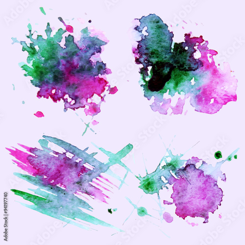 Hand drawn watercolor background.