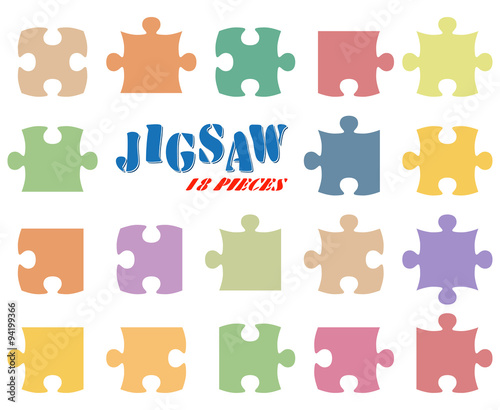 all 18 puzzle parts
