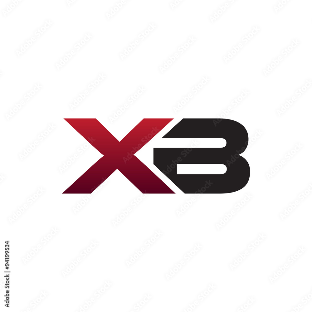 Obraz premium Modern Initial Logo XB