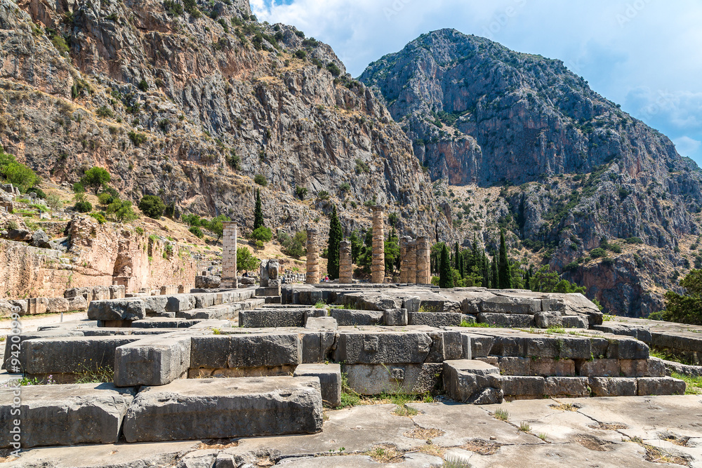 The Temple of Apollo in Delphi The Temple of Apollo in Delphi