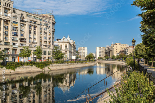Dambovita river in Bucharest