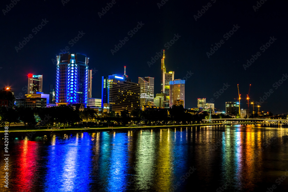 Frankfurt am Main during sunset