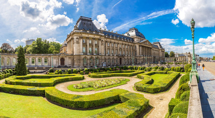 Handdoek met foto Brussel Koninklijk Paleis van Brussel  © Sergii Figurnyi
