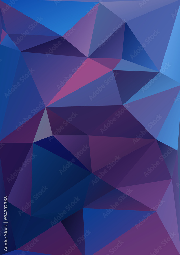 Obraz premium violet polygonal background