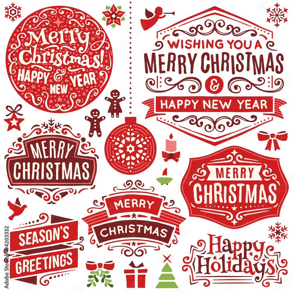 Hand Drawn Christmas Design Elements