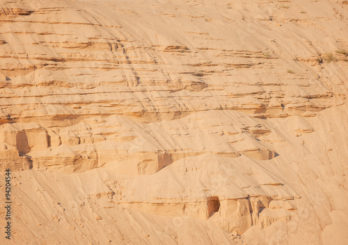 Industrial sand quarry background