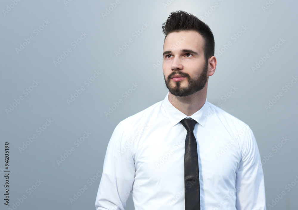 Friendly and smiling handsome businessman portrait Friendly and smiling handsome businessman portrait