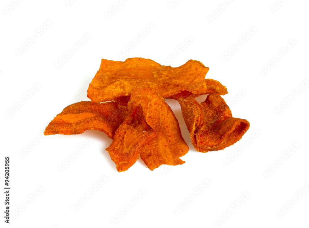 Fototapeta premium vegetable carrot crisps