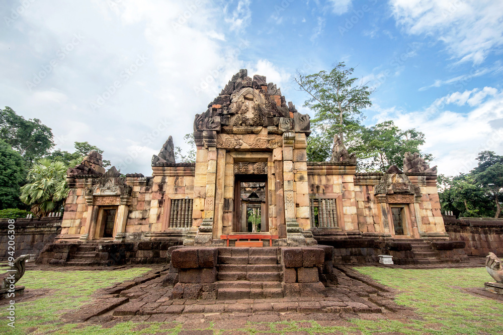 Prasat near Phanomrung Historical Park at Buriram in Thailand