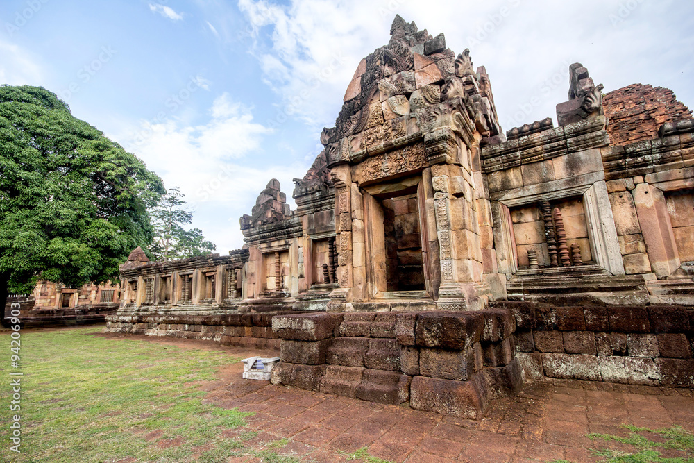 Prasat Phanomrung Historical Park at Buriram in Thailand