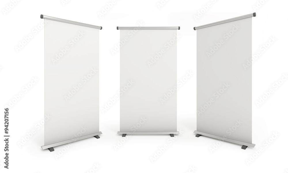 Blank roll up banner display and Blank Exhibition Trade Stand - Display Blank roll up banner display and Blank Exhibition Trade Stand - Display