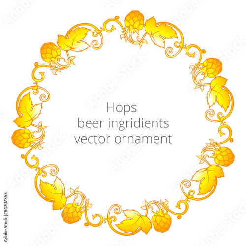 Hops ornament vector illustration
