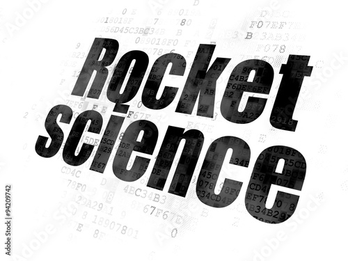 Science concept  Rocket Science on Digital background