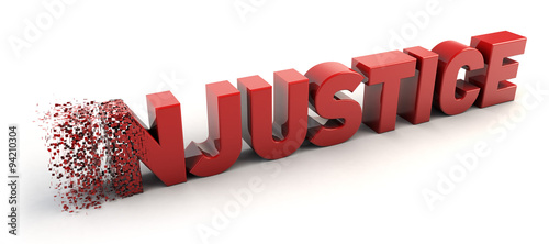 Photography Changing the word injustice to justice