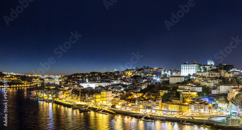 Porto in Portugal at night