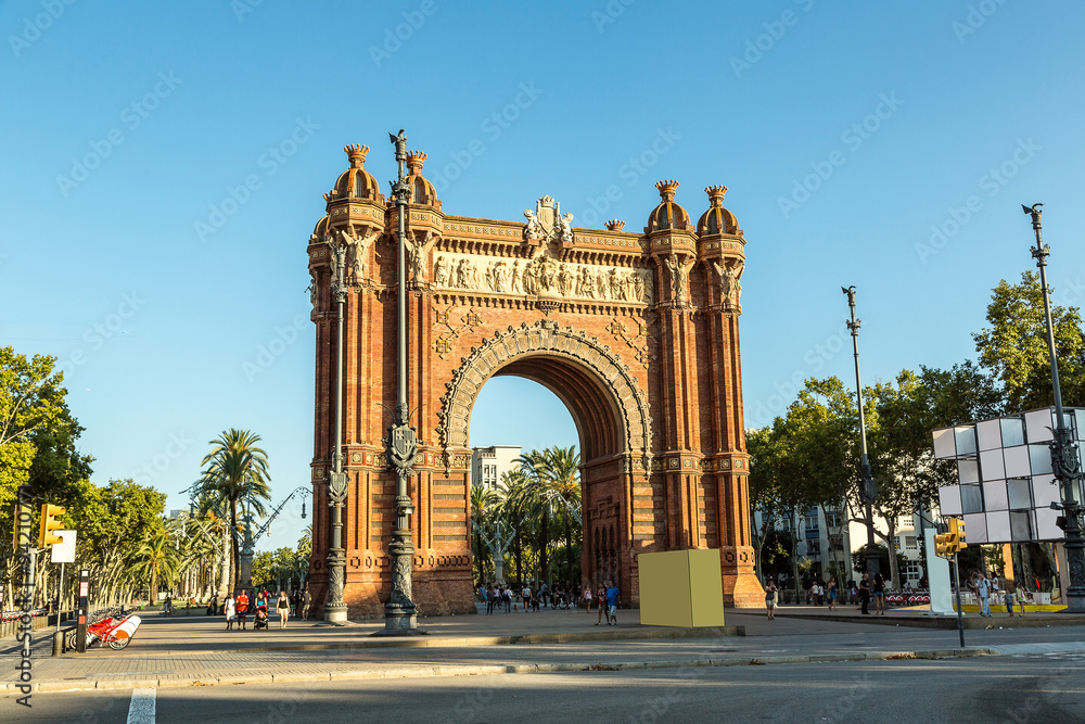 Triumph Arch in Barcelona, Spain