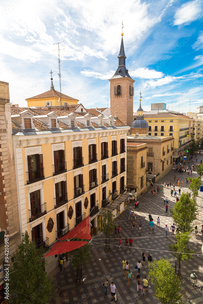 Naklejka premium Aerial view of Madrid