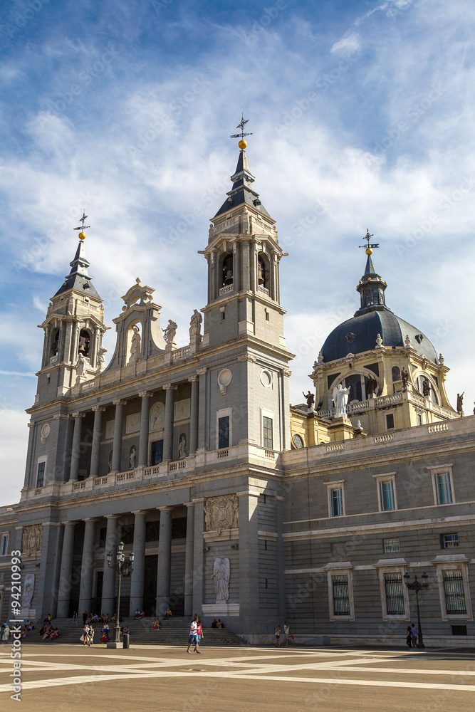 Almudena cathedral in Madrid