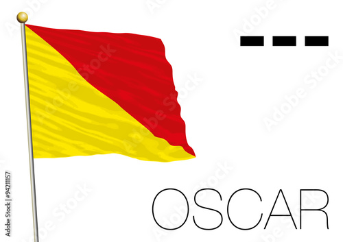oscar flag, International maritime signal