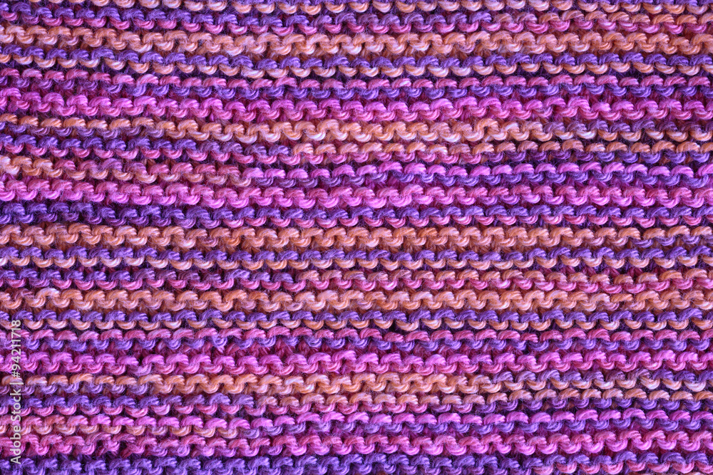 Buntes Strickmuster echte Handarbeit Buntes Strickmuster echte Handarbeit