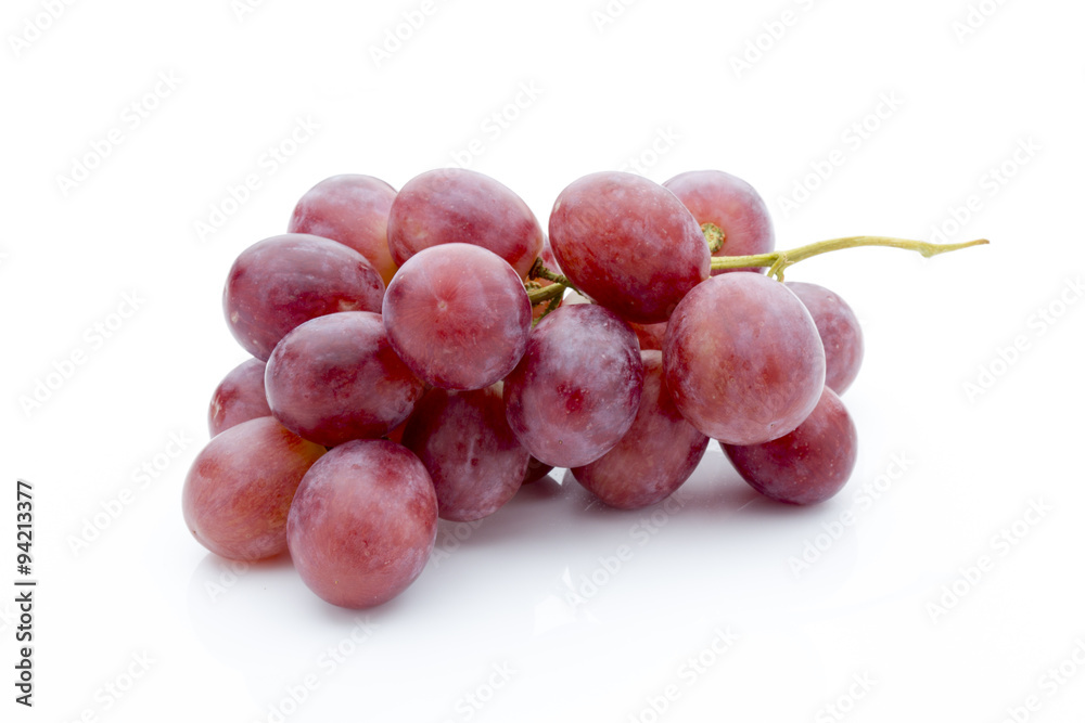 Grape on the white background. Fresh  berry.