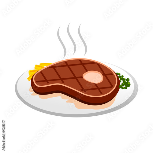 Hot Grilled Steak Plate