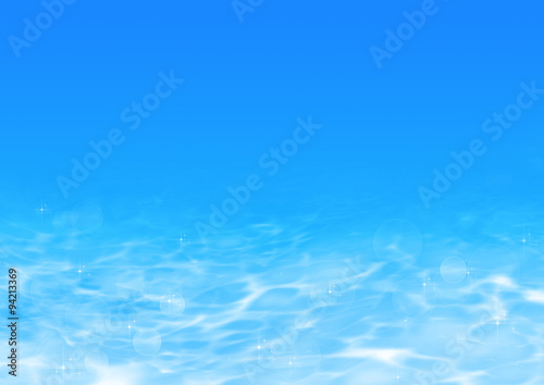 光る水面
