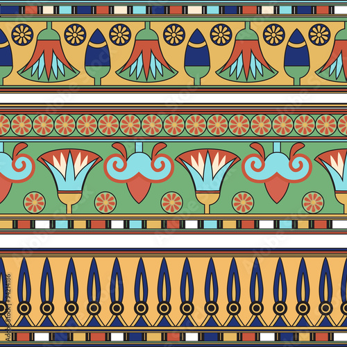 Egyptian ornament. Сollection. Vector  illustration