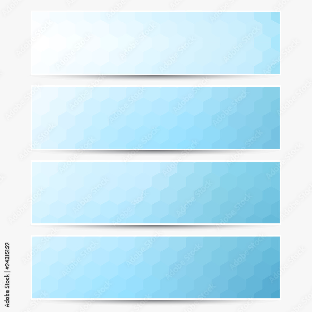 Fototapeta premium Vector banners set.