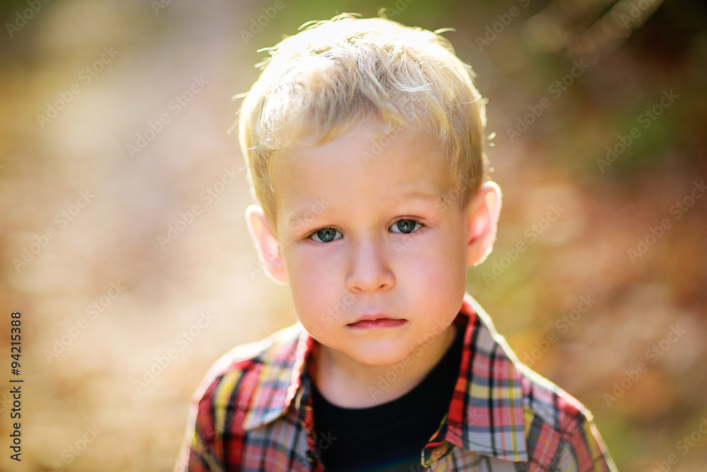 thoughtful baby boy frustrated summer autumn thoughtful baby boy frustrated summer autumn
