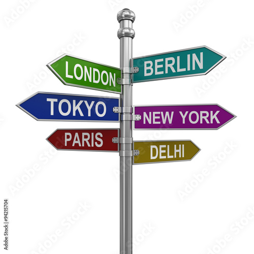 Sign Directions (clipping path included)