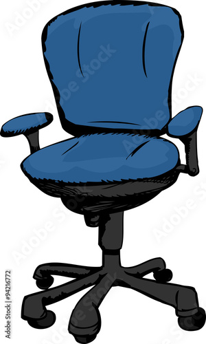 Blue Ergonomic Task Chair