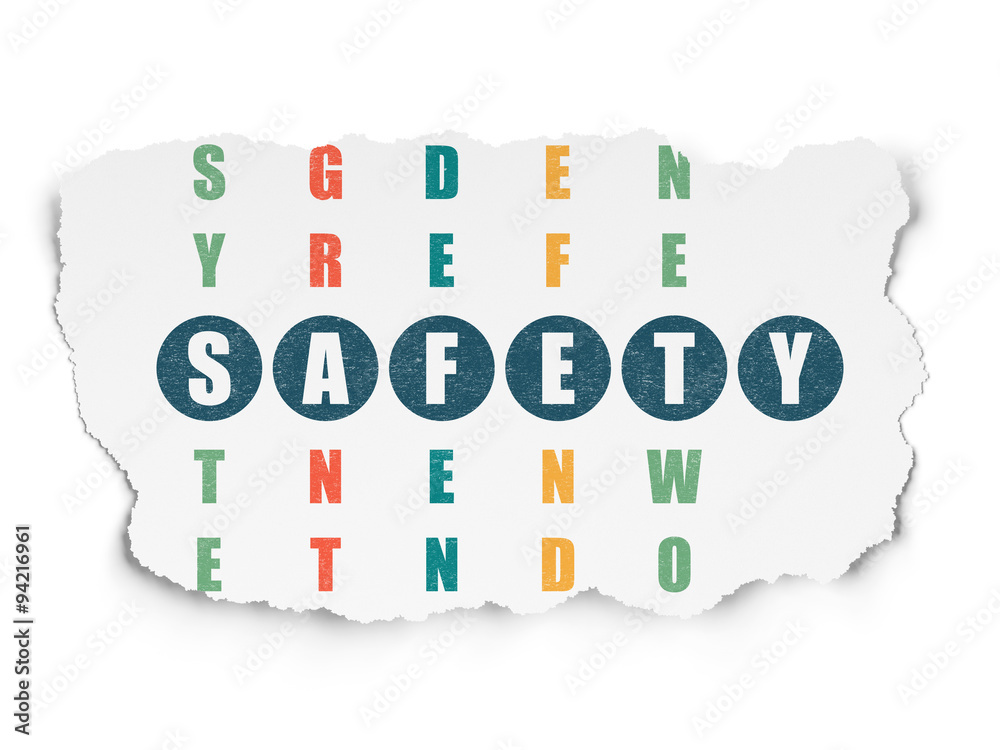 Security concept: Safety in Crossword Puzzle