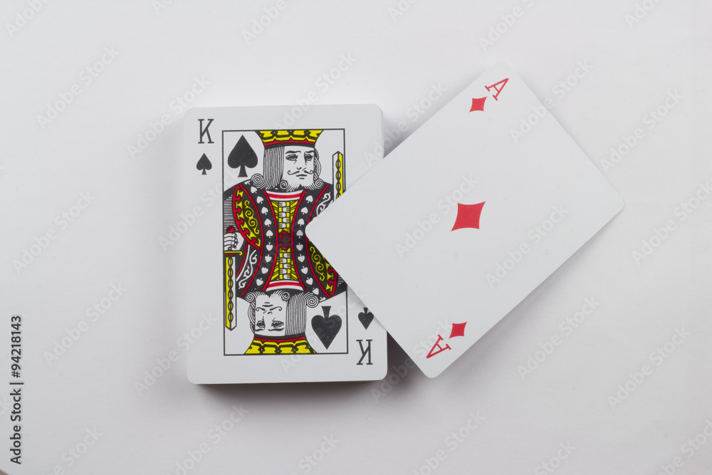 Obraz premium Playing cards - isolated on the white background