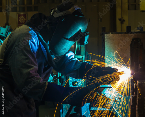 welder Industrial automotive part in factory © wi6995