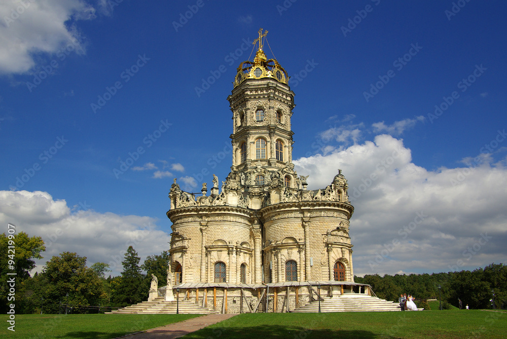 DUBROVITSY, MOSCOW REGION, RUSSIA - September, 2014: Church of t