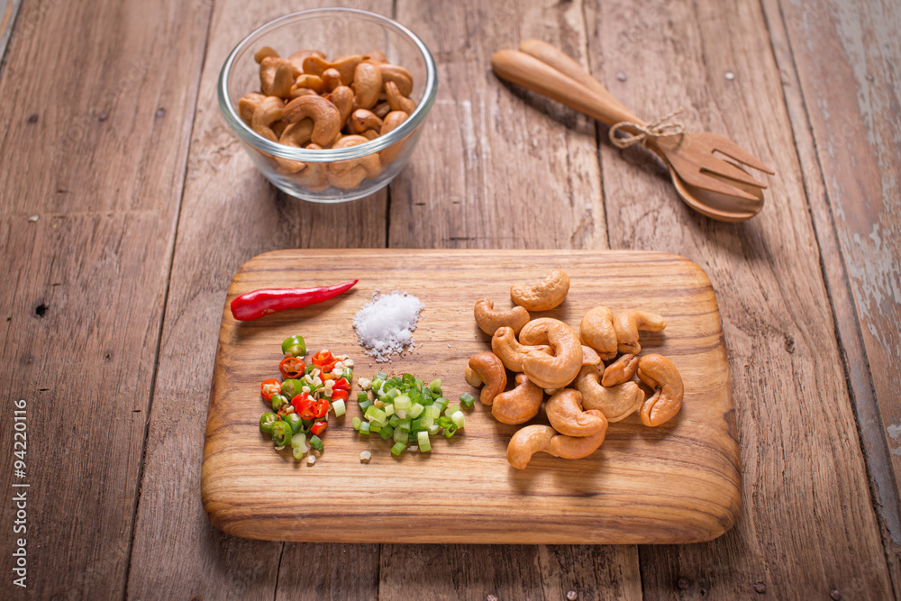Salad with cashew nuts Salad with cashew nuts