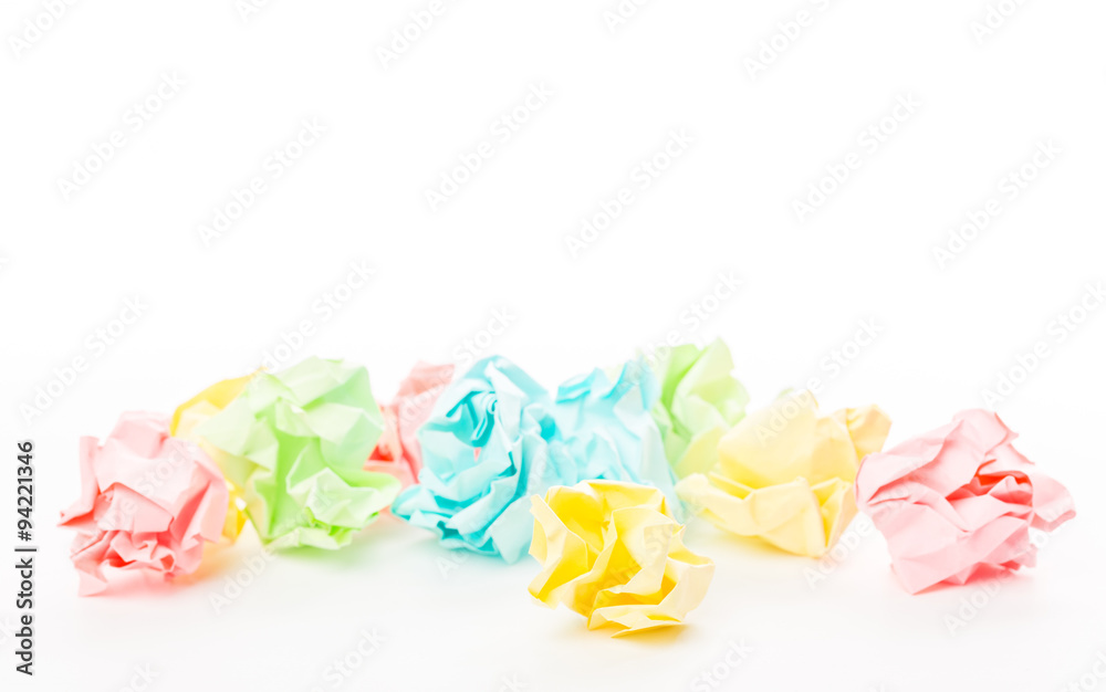 Crumpled paper