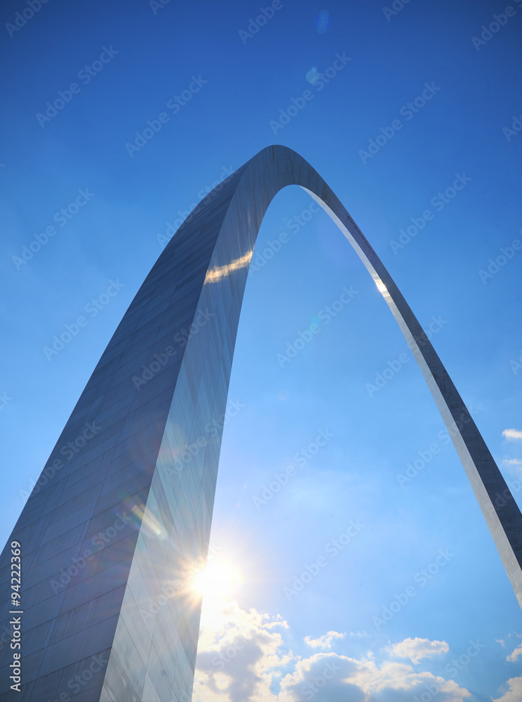 The Gateway Arch in St. Louis, Missouri.