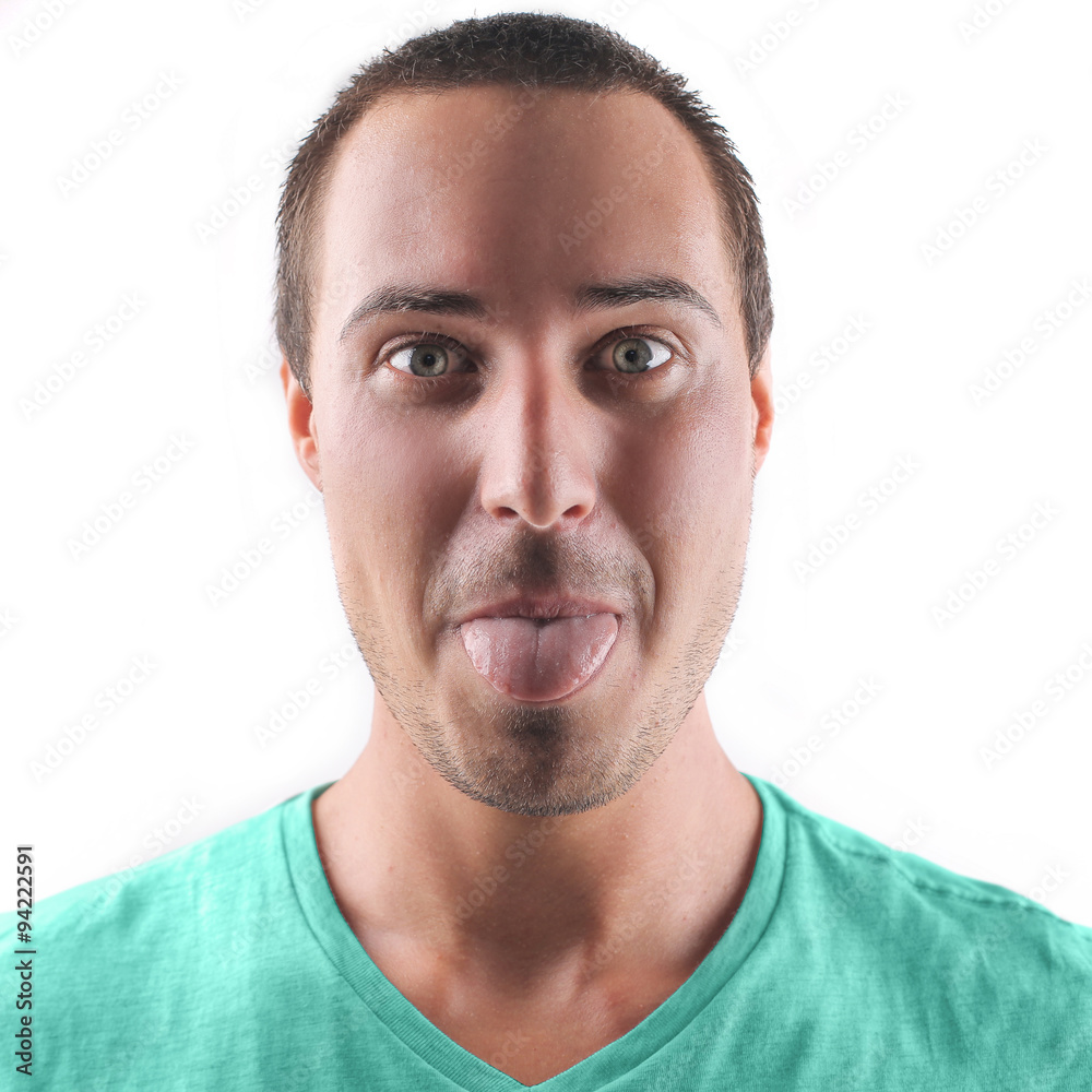 Obraz premium Man making jokes