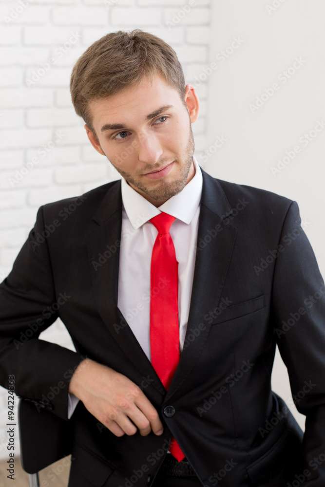 Young handsome man in formal suit Young handsome man in formal suit