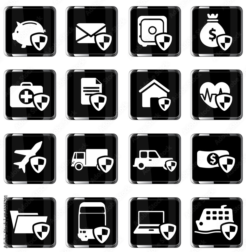 Insurance simply icons Insurance simply icons