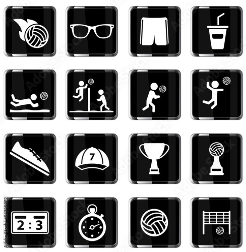 Volleyball simply icons