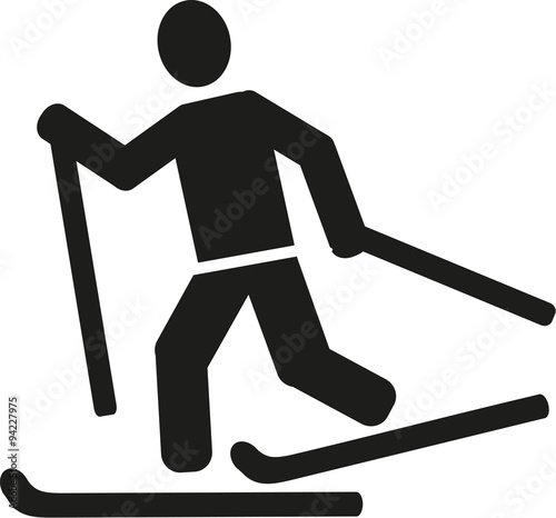 Cross country skiing pictogram