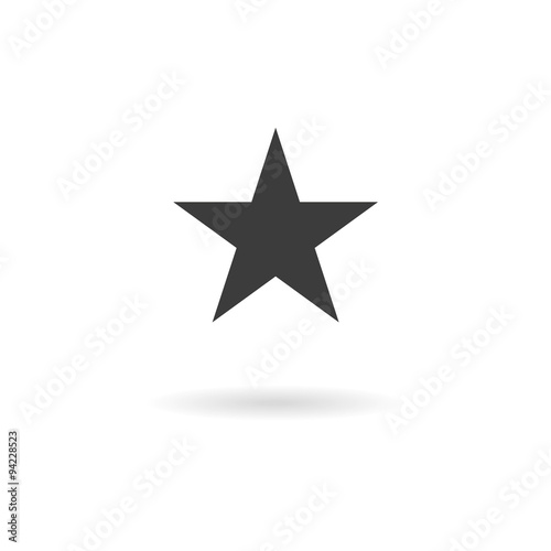 Dark grey icon star (favorite, success, bookmark) on white backg