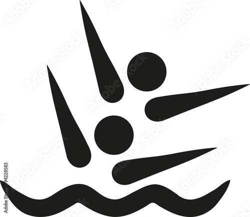 Synchronized swimmer icon