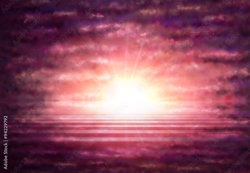 Background with clouds and sunset
Background with clouds and sunset