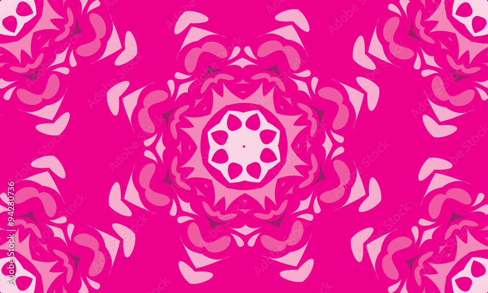 Abstract ornate geometric petals grid background. Seamless pattern. Vector.